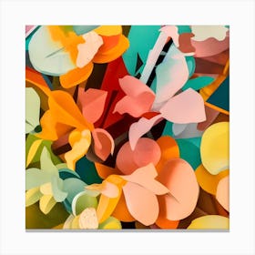 Colorful Pastel Orchids Canvas Print