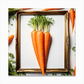 Carrots In A Frame 23 Canvas Print