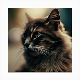 Portrait Of A Cat 2 Canvas Print