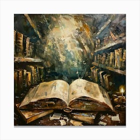 Open Book 4 Canvas Print