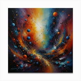 Space - Abstract Painting Canvas Print