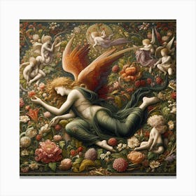 Angels In The Garden Canvas Print