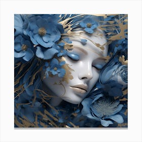 Blue Flowers 3 Canvas Print