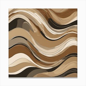 Abstract Wavy Pattern 6 Canvas Print