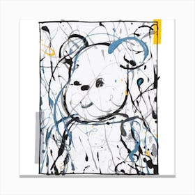 Bear Graffiti Canvas Print