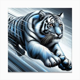 White Tiger 54 Canvas Print