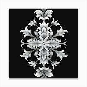 Ornate Floral Pattern 1 Canvas Print