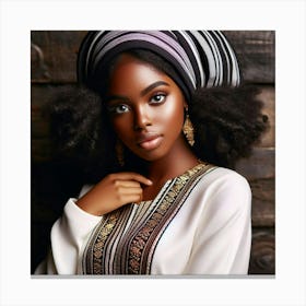 African Beauty Canvas Print