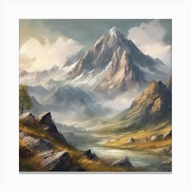 Mountain Landscape 1 Canvas Print