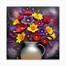 Flowers In A Vase 25 Canvas Print