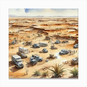 Desert Terrain Canvas Print