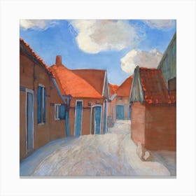 Lappenbrink In Winterswijk Background, Piet Mondrian Canvas Print