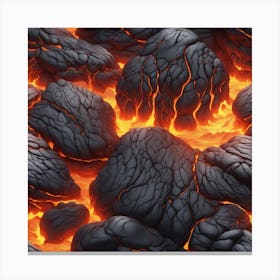 Lava texture 28 Canvas Print