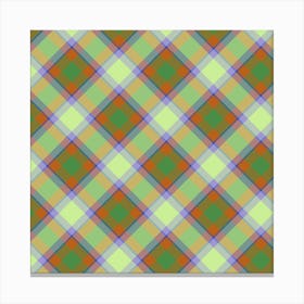 Plaid Fabric 178 Canvas Print