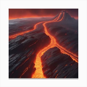 Lava Flow 50 Canvas Print