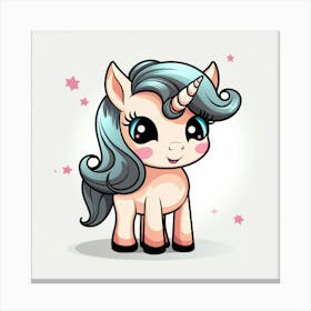 Cute Unicorn 585 Canvas Print