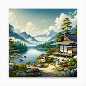 Japanese House Canvas Print