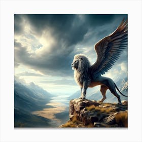 Lion With Wings Canvas Print