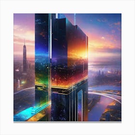 Futuristic Skyscraper 1 Canvas Print