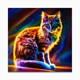 Colorful Cat Canvas Print