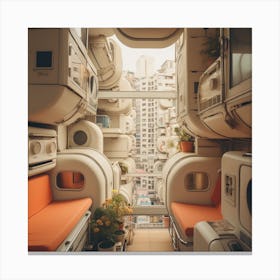 Futuristic Interiors Canvas Print