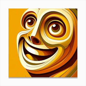 Face Of A Man Canvas Print