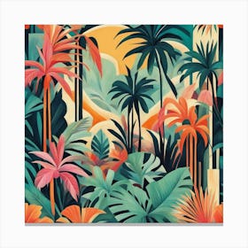 Tropical Jungle Canvas Print