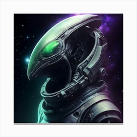 Alien Astronaut Canvas Print