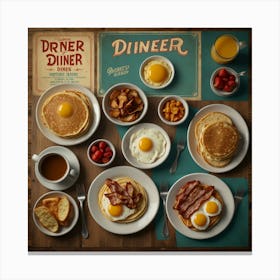 Diner Diner Canvas Print