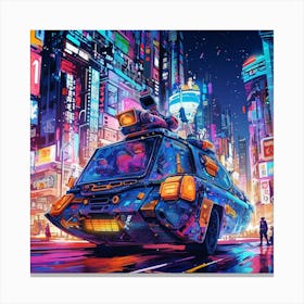 Futuristic City 17 Canvas Print