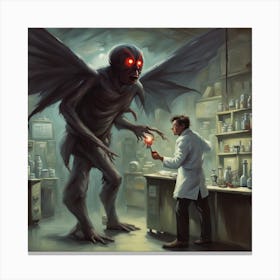 Monster In The Lab Canvas Print
