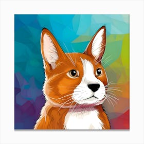 Corgi Portrait 1 Canvas Print