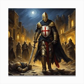 The Templar Canvas Print