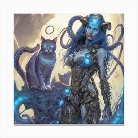 Octopus Woman Canvas Print