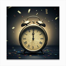 Alarm Clock Stock Videos & Royalty-Free Footage Canvas Print