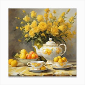 Yellow Roses Canvas Print