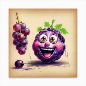 Purple Grapes 2 Canvas Print