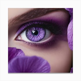 Purple Eye Canvas Print