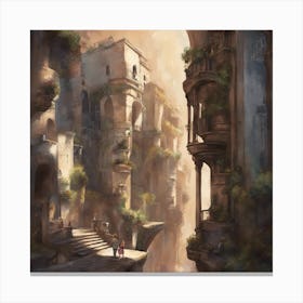 Fantasy City 12 Canvas Print