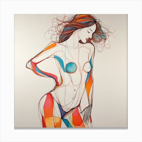 Woman In A Bikini Canvas Print