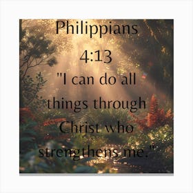 Philippians 4:13 Canvas Print