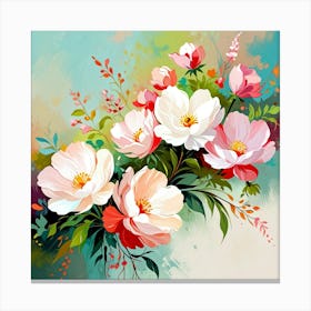 Flowers Oil Painting Abstract Painting Art 9 Art Print Canvas Print