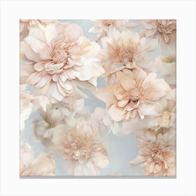  Floral Explosion A Detailed Floral Arrangement art print Canvas Print