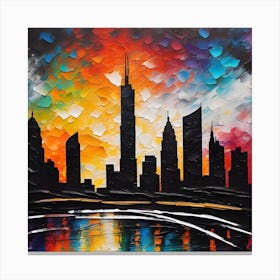 Chicago Skyline 4 Canvas Print