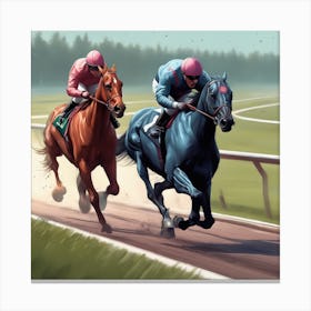 Horse Racing 11 Canvas Print