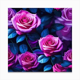 Roses Wallpaper 11 Canvas Print