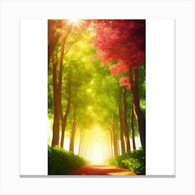 Path In The Forest 1 Canvas Print