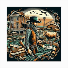 Cowboy Canvas Print