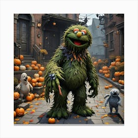 Sesame Street Poster Canvas Print