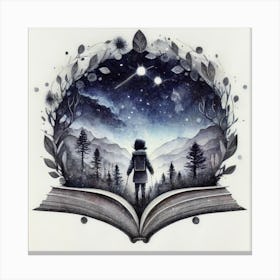 Open Book Canvas Print